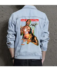 2 Pack Jean Jacket for Men – Gift for Streetwear Fans – Christmas Gift - Light Blue - Main View