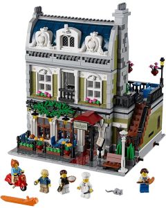Paris Restaurant Modular Building Block Set – French Bistro Architecture Toy