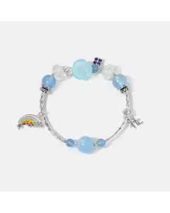 Aquamarine Healing Bracelet for Women and Teens – Calm Energy Jewelry Gift for Emotional Support, Daily Wear and Meditation –  – Main View