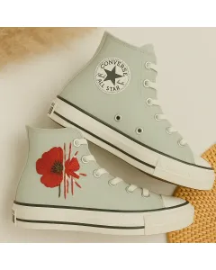 Bloom Split Sneakers for Women – Comfort for Casual Walks, Day Outings Perfect Gift for Female Sneaker Enthusiasts - Custom Embroidered - Main View