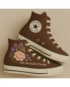 Blush Sneakers for Women – Trendy Footwear for Casual Walks, Outdoor Activities – Perfect Gift for Fashionistas - Custom Embroidered - Main View