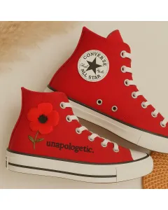 Colorful Floral Sneakers for Women – and Comfortable Shoes for Casual Wear, Walking – Perfect Gift for Nature Lovers - Custom Embroidered - Main View