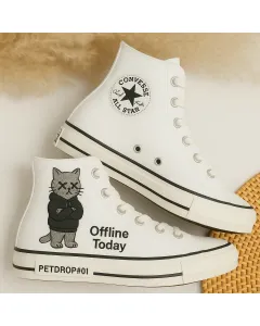 Comfortable Athletic Sneakers for Women and Pet Lovers – Supportive Shoes for Casual Walks, Running Errands Perfect Gift for Fitness Enthusiasts - Custom Embroidered - Main View