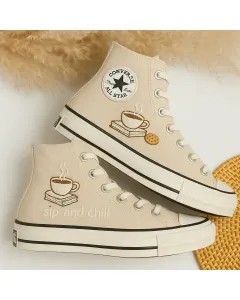 Comfortable Slip-on Sneakers for Relaxation Enthusiasts – Stylish and Cozy for Lounging, Traveling - Custom Embroidered - Main View