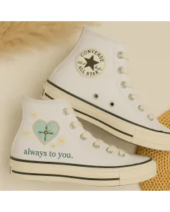 Compass Sneakers for Women – Trendy Footwear for Travelers, Adventure Seekers, and Outdoor Enthusiasts – Perfect Gift for Explorers and Hikers - Custom Embroidered - Main View