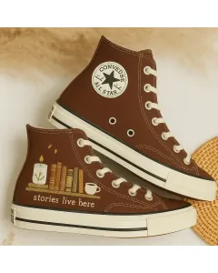 Cozy Embroidered Sneakers for Women – Stylish Comfort for Casual Outings, Everyday Wear - Custom Embroidered - Main View
