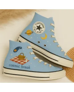 Custom Sneakers – Cosmic Camping Hammock for Outdoor Enthusiasts, Nature Lovers – Lightweight and Durable for Camping, Hiking - Custom Embroidered - Main View