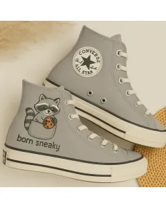 Cute Cat Sneakers for Pet Lovers – and Comfortable for Casual Walks, Pet Adoption Events – Perfect Gift for Cat Owners - Custom Embroidered - Main View
