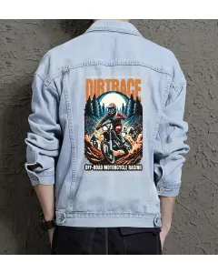 Dirtrace Graphic Tee for Men - Gift for Off-road Enthusiasts - Father's Day - Light Blue - Main View