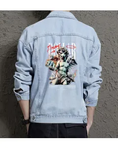 Dollar Dreamskid Jean Jacket for Men – Gift for Urban Teens – Birthday Present - Light Blue - Main View