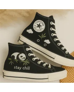 Embroidered Canvas Sneakers for Men, Women, Kids – Stylish & Comfortable Shoes for Everyday Wear and Casual Outings - Custom Embroidered - Main View