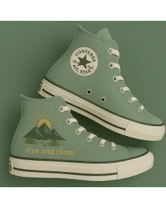 Embroidered Canvas Sneakers for Women, Men, Kids – Stylish & Durable for Casual Outings, Outdoor Adventures for Weddings & Festivals - Custom Embroidered - Main View