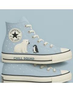 Embroidered Canvas Sneakers for Women, Men, Kids – Unique Design for Casual Outings, Everyday Wear for Weddings & Festivals - Custom Embroidered - Main View