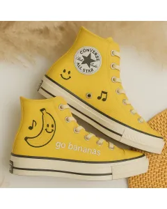 Embroidered Canvas Sneakers for Women, Teens, and Kids – Stylish Comfort for Everyday Wear, Summer Outings - Custom Embroidered - Main View