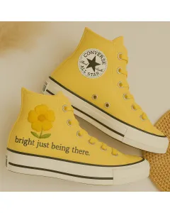 Floral Sneakers for Women – Trendy Footwear for Casual Walks, Birthday Parties – Perfect Gift for Fashionistas - Custom Embroidered - Main View
