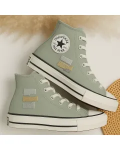 Geometric Fold Sneakers for Men and Women – Comfort for Casual Walks, Festivals Perfect Gift for Sneakerheads - Custom Embroidered - Main View