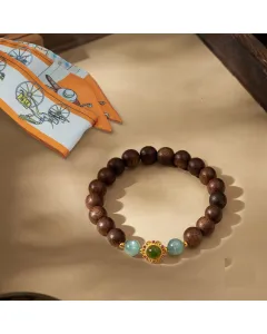 Handcrafted Natural Agarwood Bracelet for Spiritual Gift Buyers – Calming & Grounding Energy for Daily Wear, Meditation – Mixed – Main View
