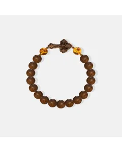 Handcrafted Natural Agarwood Bracelet for Spiritual Gift Buyers – Grounding Energy for Meditation, Protection – Mixed – Main View