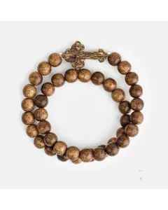 Handcrafted Natural Agarwood Bracelet for Spiritual Souls – Grounding Energy for Daily Wear, Meditation – Brown Agarwood – Main View