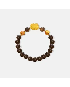 Handcrafted Natural Agarwood Bracelet for Spiritual Souls – Grounding Energy for Daily Wear, Meditation – Mixed – Main View