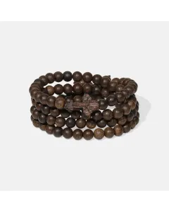 Handcrafted Natural Agarwood Bracelet for Spiritual Souls – Grounding Energy for Meditation, Protection – Mixed – Main View