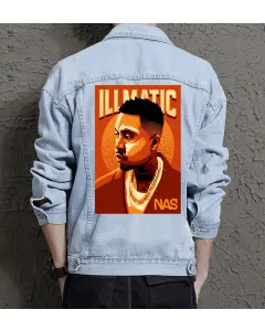 Ill Maticnas Jean Jacket for Men – Gift for Music Fans – Birthday Present - Light Blue - Main View