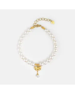 Japanese Akoya Pearl Healing Bracelet for Women – Calm & Radiant Gift for Daily Wear, Sophisticated Elegance –  – Main View