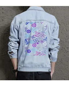 Men's Casual Denim Jacket for Nephew - Great Chest Pockets Gift - Weekend Wear for Thank You Gift - Modern Men - Light Blue - Main View