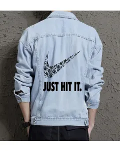 Men's Casual Denim Jacket - Gift for Boyfriend on Chest Pockets - Shopping Days Style for Christmas - Casual Dressers - Light Blue - Main View