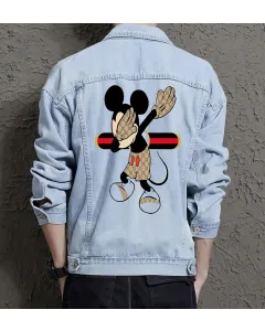 Men's Casual Denim Jacket - Gift for Brother - Relaxed Style for Weekend Wear - Back to School for Casual Dressers - Light Blue - Main View