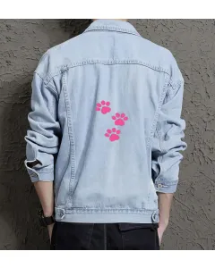 Men's Casual Denim Jacket - Perfect Present for Brother - Button Front - for Shopping Days - Back to School Gift - Light Blue - Main View