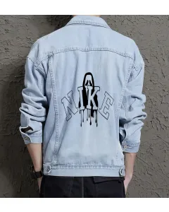 Men's Casual Denim Jacket - Perfect Present for Fashion Lover - Everyday Style - for Daily Use - Back to School Gift - Light Blue - Main View