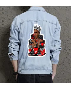 Men's Casual Denim Jacket - Perfect Present for Teen Boys - Button Closure - for Shopping Days - Congratulations Gift - Light Blue - Main View