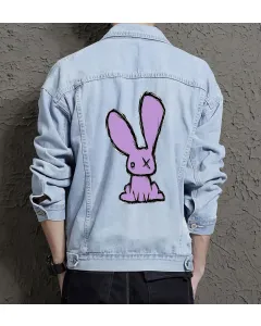 Men's Casual Jean Coat for Teen Boys - Great Urban Design Gift - Casual Hangouts for Just Because - Fashion-forward Men - Light Blue - Main View