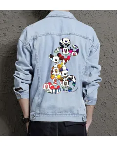 Men's Casual Jean Coat - Gift for College Student - Button Closure for Campus Style - New Year for Young Men - Light Blue - Main View