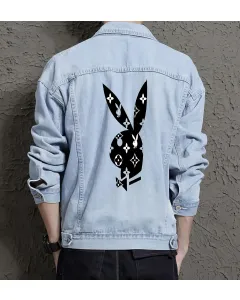 Men's Casual Jean Coat - Ideal Gift for Young Man - Simple Style Style - Great for Street Festivals - College Start Gift - Light Blue - Main View