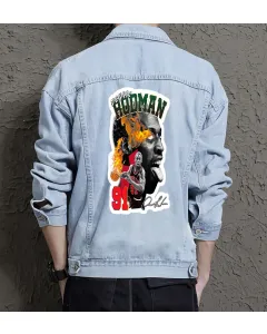 Men's Classic Jean Jacket - for Fashion Lover - Button Closure for Shopping Days - Great Gift for Thank You Gift Fashion-forward Men - Light Blue - Main View