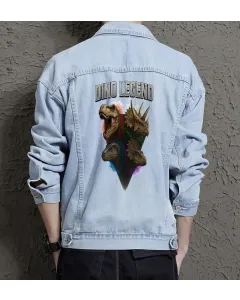 Men's Classic Jean Jacket for Fashion Lover - Casual Style with Casual Meetups - Gift Idea for Birthday Young Men - Light Blue - Main View