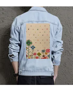Men's Classic Jean Jacket - for Son - Button Closure for School Wear - Great Gift for Valentine's Day Casual Dressers - Light Blue - Main View