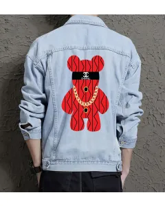 Men's Classic Jean Jacket - Perfect Present for Husband - Classic Fit - for School Wear - Valentine's Day Gift - Light Blue - Main View