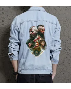 Men's Denim Jacket for Him - Versatile Design with Leisure Activities - Gift Idea for Graduation Modern Men - Light Blue - Main View