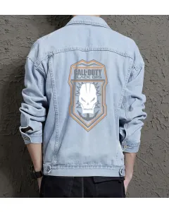 Men's Denim Jacket - Gift for Boyfriend - Vintage Look - Birthday Gift - Light Blue - Main View