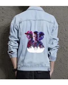 Men's Denim Jacket - Ideal Gift for Young Man - Button Closure Style - Great for Casual Fridays - Holiday Season Gift - Light Blue - Main View