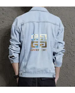 Men's Denim Jacket - Ideal Gift for Young Man - Vintage Style Style - Great for Daily Use - College Start Gift - Light Blue - Main View