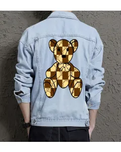 Men's Denim Jacket - Perfect Present for Young Man - Casual Style - for Casual Outings - Anniversary Gift - Light Blue - Main View