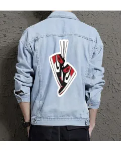 Men's Denim Outerwear - Gift for Teen Boys on Front Pockets - Coffee Dates Style for Graduation - Fashion Fans - Light Blue - Main View