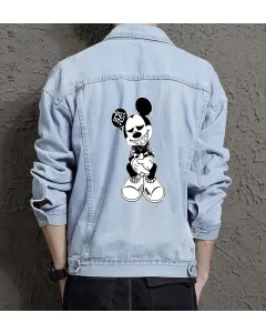 Men's Denim Outerwear - Gift Idea for Fashion Lover - Vintage Style for Casual Meetups - Perfect for Graduation - Light Blue - Main View