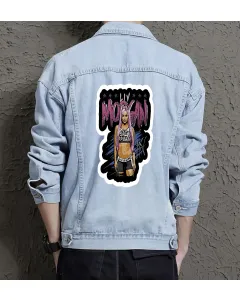 Men's Denim Outerwear - Perfect Present for Nephew - Chest Pockets - for Street Festivals - Birthday Gift - Light Blue - Main View
