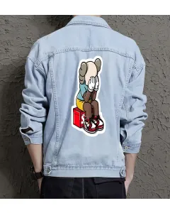 Men's Jean Jacket for Grandson - Great Regular Cut Gift - Leisure Activities for Birthday - Style-conscious Men - Light Blue - Main View