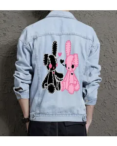 Men's Jean Jacket for Him - Great Relaxed Style Gift - Casual Meetups for Just Because - Gen Z Men - Light Blue - Main View